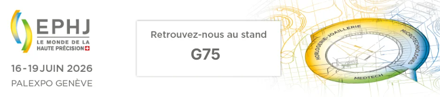 Retrouvez-nous du 16 au 19 juin 2026 au stand G75 du salon EPHJ à Genève